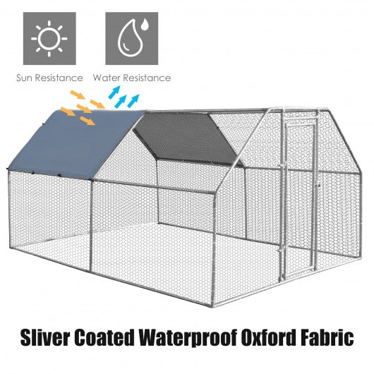 9.5' x 12.5'  Large Walk In Chicken Coop Run House