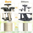 67" Multi-Level Cat Tree with Cozy Perches Kittens Play House-Dark Gray