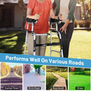 Folding Height Adjustable Walking Frame with Armrest Support