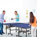 9' x 5' Foldable Table Tennis Table with Quick Clamp Net and Post Set