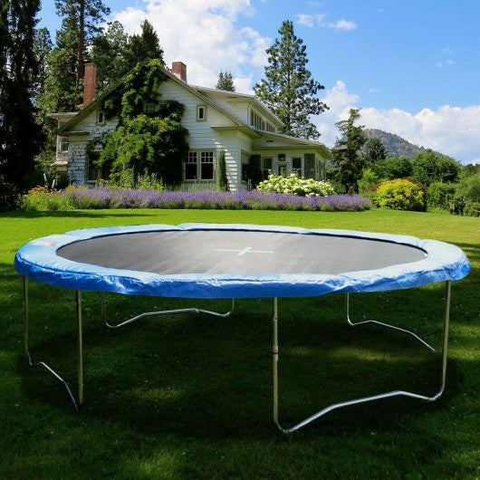 Blue Safety Round Spring Pad Replacement Cover for 15' Trampoline
