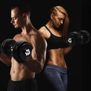 66 lbs Adjustable Cap Gym Weight Dumbbell Set