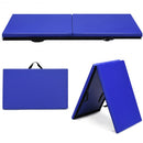 6’ x 24" x 1.5'' Thick Two Folding Panel Gymnastics Mat-Blue