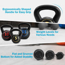 3 Pcs 5 10 15lbs Kettlebell Kettle Bell Weight Set