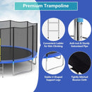 15' Trampoline with Enclosure Net Spring Pad & Ladder