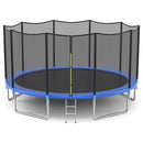 15' Trampoline with Enclosure Net Spring Pad & Ladder