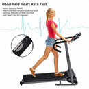 Electric Foldable Treadmill with LCD Display and Heart Rate Sensor