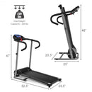 Electric Foldable Treadmill with LCD Display and Heart Rate Sensor