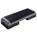 43" Height Adjustable Fitness Aerobic Step with Risers-Gray