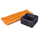 43" Height Adjustable Fitness Aerobic Step with Risers-Orange