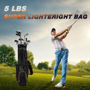 9" Golf Stand Bag Divider Carry Pockets Storage
