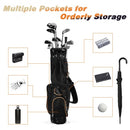 9" Golf Stand Bag Divider Carry Pockets Storage