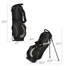 9" Golf Stand Bag Divider Carry Pockets Storage