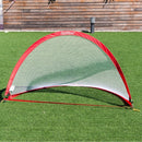 Set of 2 Portable 6' Pop-up Soccer Goals Set with Carrying Bag