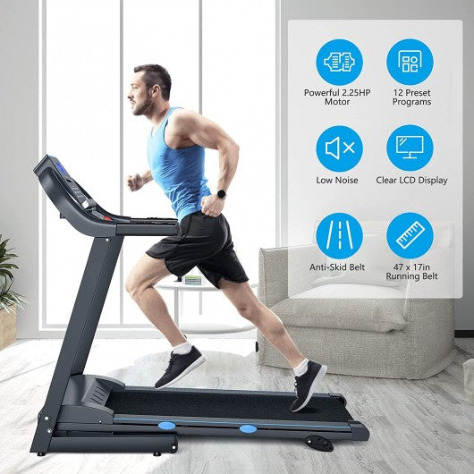 2.25 HP Folding Electric Motorized Power Running Fitness Machine
