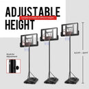 Height Adjustable Portable Shatterproof Backboard Basketball Hoop