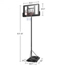 Height Adjustable Portable Shatterproof Backboard Basketball Hoop