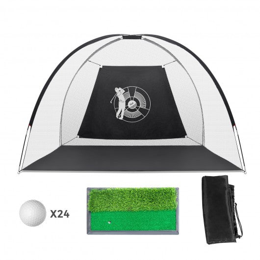 3-in-1 Portable 10' Golf Practice Set