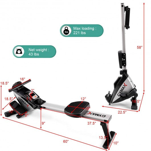 Adjustable Oxygen Resistance of Folding Magnetic Rowing