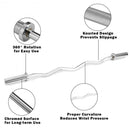 47 Inch Chrome Steel Home Gym Fitness Equipment Bar