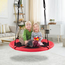 2-in-1 40 Inch Kids Hanging Chair Detachable Swing Tent Set-Orange