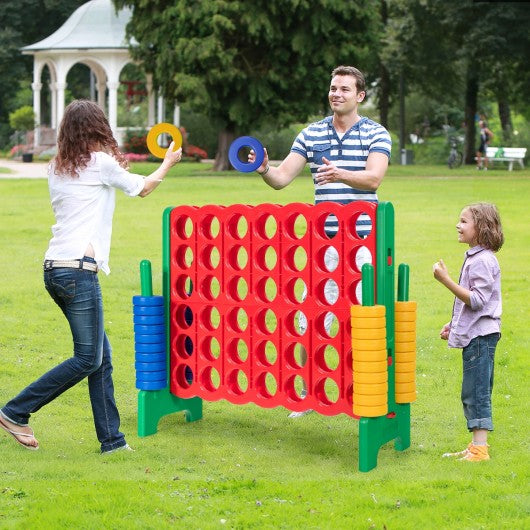 Jumbo 4-to-Score Giant Game Set with Storage Carrying Bag-Green