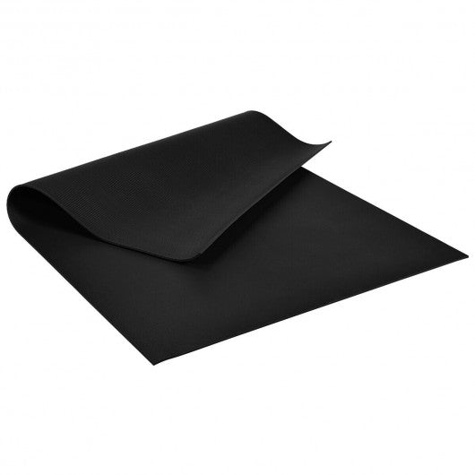 7' x 5' x 8 mm Thick Workout Yoga Mat-Black