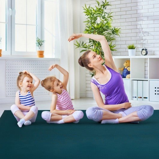 7' x 5' x 8 mm Thick Workout Yoga Mat-Navy