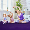 7' x 5' x 8 mm Thick Workout Yoga Mat-Purple