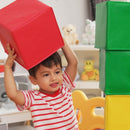 12-Piece 5.5 Inch Soft Colorful Foam Building Blocks