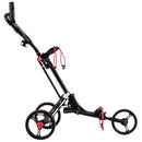 Foldable 3 Wheel Golf Pull Push Cart Trolley