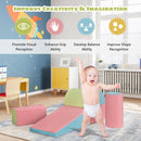 5-Piece Set Climb Activity Play Safe Foam Blocks-Pink
