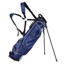 Golf Stand Cart Bag w- 4 Way Divider Carry Organizer Pockets-Blue