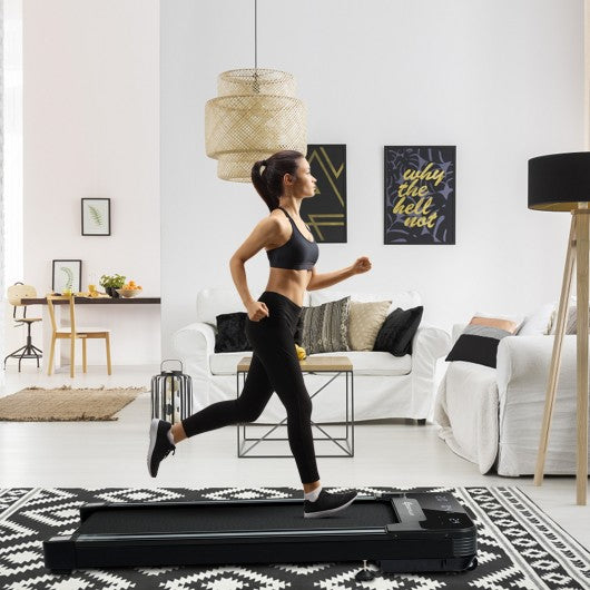 1 HP Electric Walking Treadmill with Touchable LED Display and Wireless Remote Control