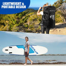 10 ft Inflatable Stand Up Paddle Board 6Inch Thick with Backpack Leash Aluminum Paddle