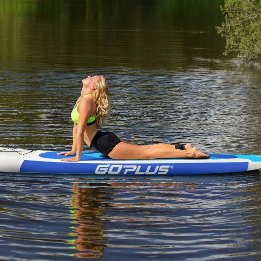 10 ft Inflatable Stand Up Paddle Board 6Inch Thick with Backpack Leash Aluminum Paddle