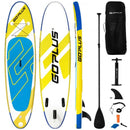 10 ft Inflatable Stand Up Paddle Board 6" Thick with Backpack Leash Aluminum Paddle