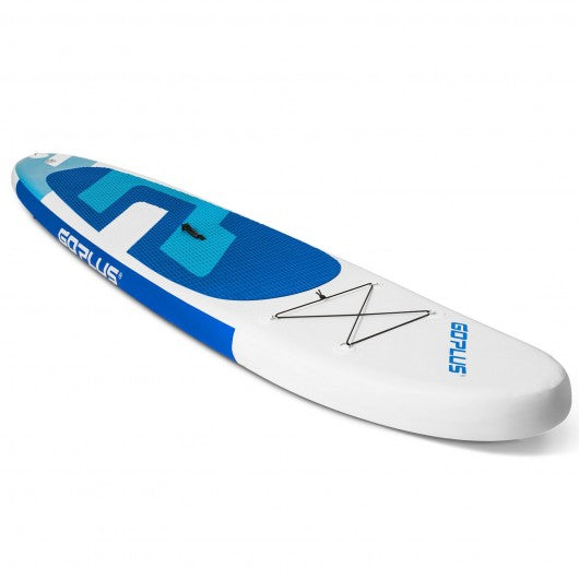 11ft Inflatable Stand Up Paddle Board with Aluminum Paddle-Blue