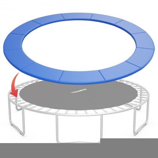 15 Feet Trampoline Replacement Safety Pad Bounce Frame Waterproof Cover-Blue