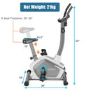 Magnetic Upright Exercise Bike Cycling Bike with Pulse Sensor 8-Level Fitness
