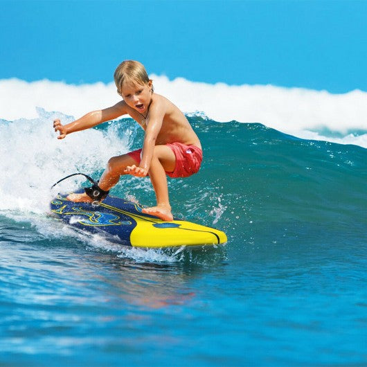 6' Surf Foamie Boards Surfing Beach Surfboard-Yellow