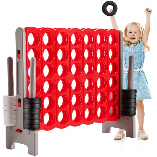 Jumbo 4-to-Score 4 in A Row Giant Game Set for Outdoor Indoor