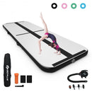 Air Track Inflatable Gymnastics Tumbling Mat with Pump-Black