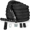 30FT-40FT-50FT 1.5" Diameter Exercise Rope with Anchor Strap Kit-50Ft 1.5" Diam