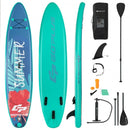 10 Feet Inflatable Stand Up Paddle Board with Backpack Leash Aluminum Paddle-M