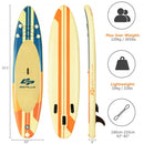 Inflatable Stand Up Paddle Board Surfboard with Bag Aluminum Paddle and Hand Pump-M