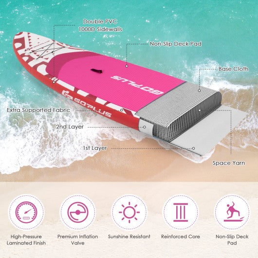 10.6' Inflatable Adjustable Paddle Board with Carry Bag