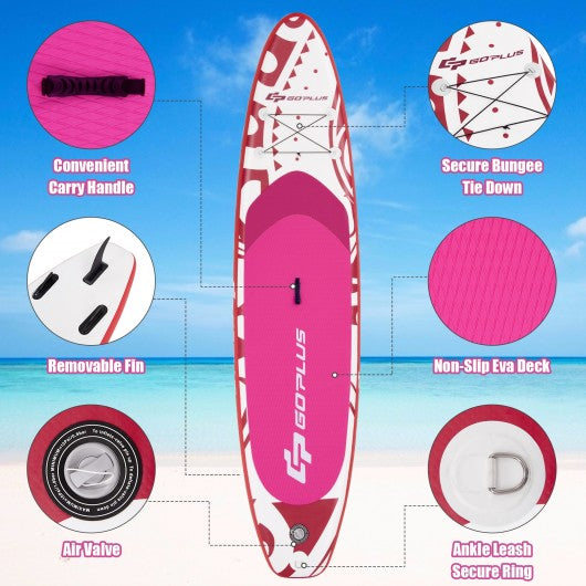 10.6' Inflatable Adjustable Paddle Board with Carry Bag