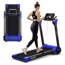 2.25 HP Electric Motorized Folding Running Treadmill Machine with LED Display-Navy