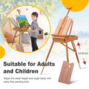 Tripod Folding French Wooden Easel with Sketch Box